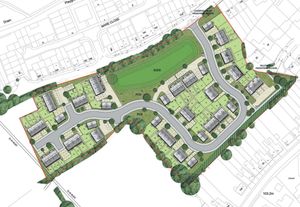 Persimmon Homes want to build 67 homes on land off Liverpool Road in Whitchurch. Picture: Pegasus Group