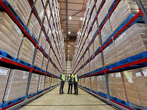 Supporting image for story: The big cheese: Giant Shropshire warehouse is full of the stuff