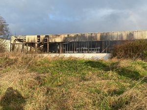 The aftermath of the fire