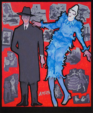 David Bowie Twice © Derek Boshier. All Rights Reserved, DACS 2023