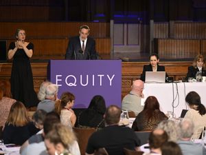 Paul Fleming speaking at Equity's annual conference