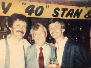 Stan Faulks with his son's Robert and Peter