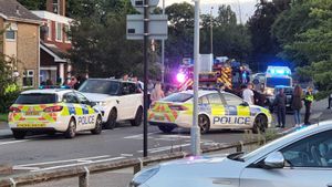 The scene in Churchill Road, Walsall. Picture by Andrej Dodic
