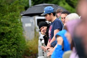 Bike4Life 2025. Crowds watched the convoy from the Ercall Lane bridge over the M54