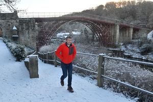Patrick Angus from Horsehay in Ironbridge on Monday morning. Photo: Steve Leath