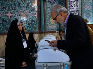 Supporting image for story: Parliamentary election runoff puts hard-liners in charge in Iran