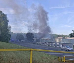 The scene of the fire