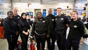 Community Christmas lunch at Ladywood Fire Station