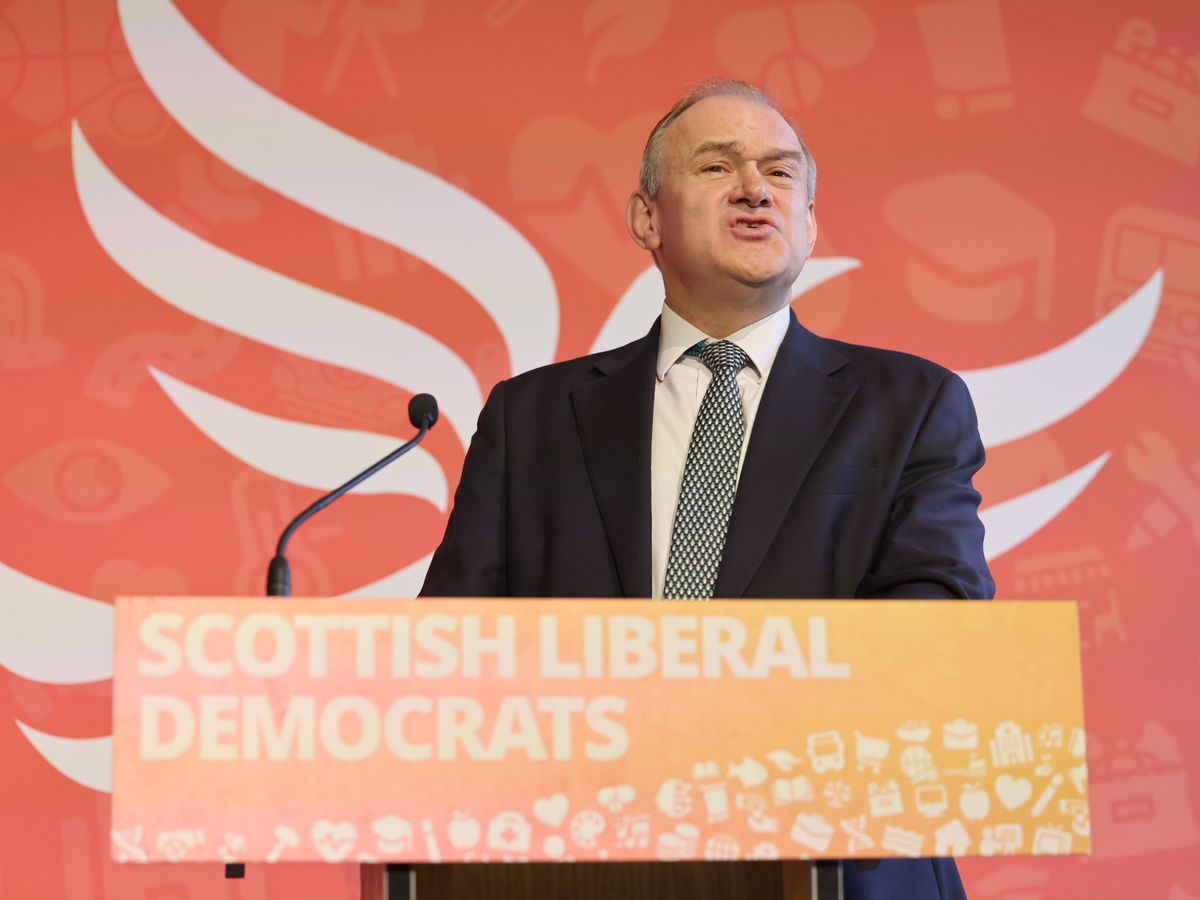 Lib Dems would back removal of Andrew from line of succession, says Ed Davey