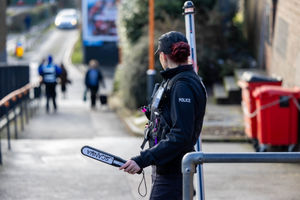 A knife arch operation in Birmingham earlier this year. Photo: West Midlands Police