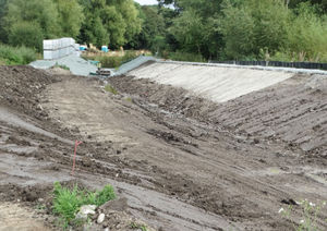 Restoration work at Montgomery Canal 