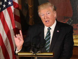 Supporting image for story: Letter: Trump's adolescent behaviour does nothing to help end conflict