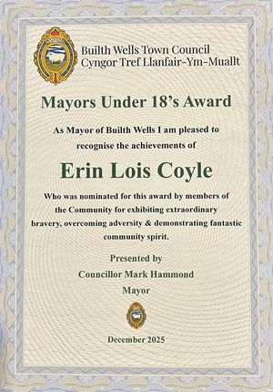 Erin's certificate
