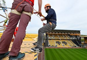 'Rope on' was shouted, which meant it was my time to descend