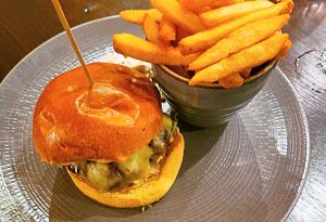 The burger was a real delight