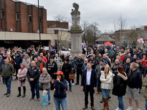 Supporting image for story: Police on hand for protest and counter protest in Cannock over asylum seekers