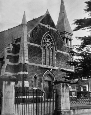 The old Methodist Church off Shrewsbury Road photographed in April 1966. The building is long gone, having been demolished in the 1980s after a violent wind caused irreparable damage
