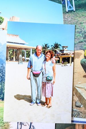 The couple's 25th Wedding Anniversary in India.