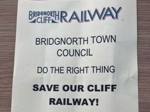 Supporting image for story: Poster campaign launched by Bridgnorth Cliff Railway staff in row over unsafe wall