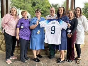 Supporting image for story: Signed Harry Kane England shirt up for auction to support hospice