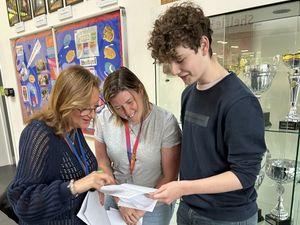 Supporting image for story: Proud students at community academy on GCSE results day