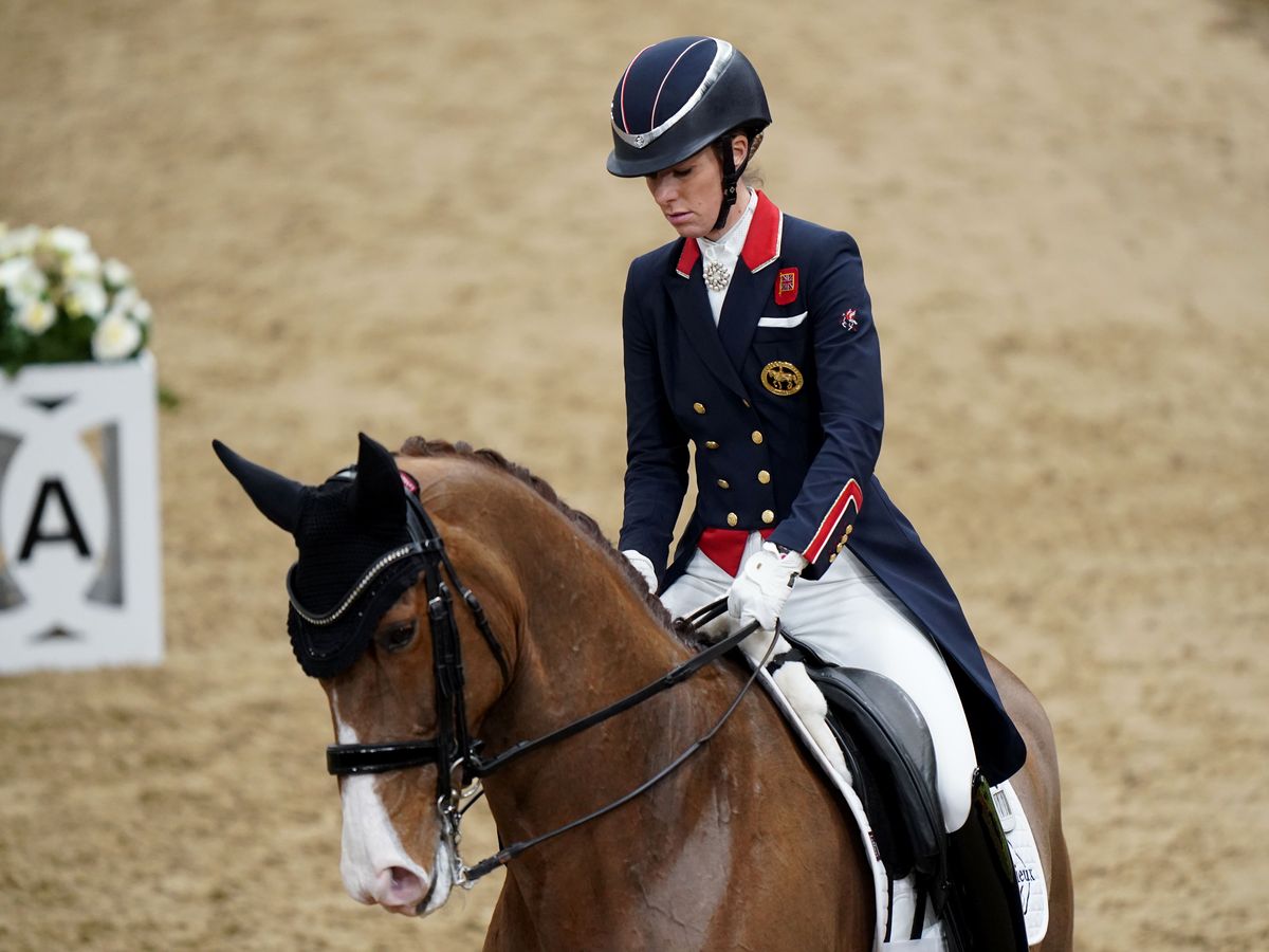 Charlotte Dujardin made dressage comeback at Gloucestershire event