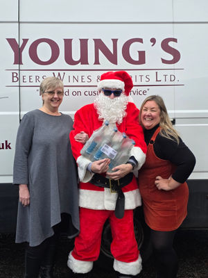 The launch event at the Lion & Pheasant Hotel in Shrewsbury are Steve Tuck (Santa) of Wenlock Spring, duty manager Scarlett Moss and Vicki Bristow of West Mercia Police