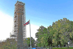 Supporting image for story: Delay in removing Lord Hill column scaffolding