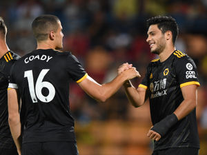 Supporting image for story: Conor Coady wants Raul Jimenez to stay at Wolves for 'many years'