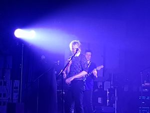 Alex Kapranos of Franz Ferdinand at the O2 Academy in Birmingham. Pic: Chris Rawlins