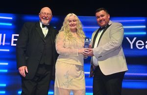 Small Business of the Year Award presented by Simon Penfold to winners Bowers & Jones