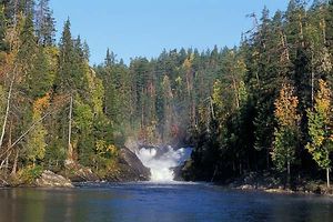 The great rapids of Ruka are ideal for white water rafting