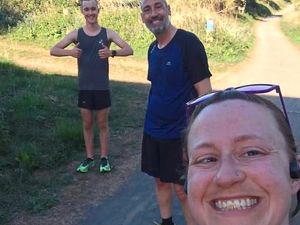 Supporting image for story: Runners pass virtual baton