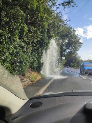 The burst happened on Ellesmere Road