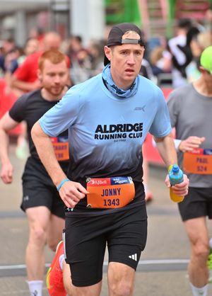 This gent from the Aldridge Running Club looks ready to smash the challenge