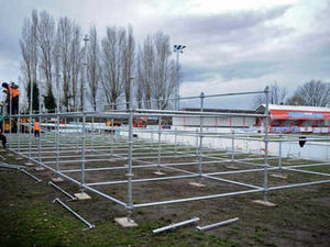 Supporting image for story: Stand takes shape for Glassboys' big clash