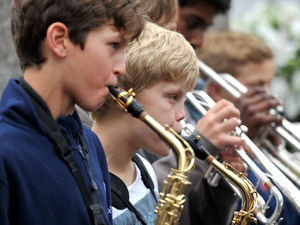 Supporting image for story: Musical flashmob surprises shoppers in Shrewsbury - in photos