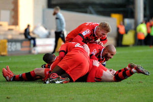 Scott Laird celebrates