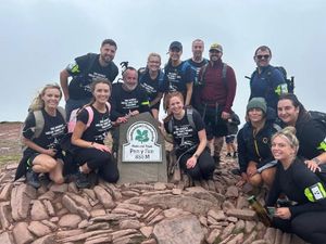 Supporting image for story: Fundraisers take on mountainous challenge for charity