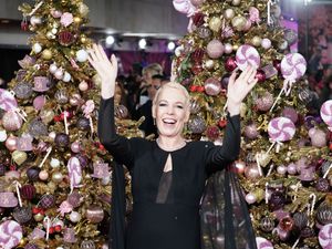 Supporting image for story: Olivia Colman goes blonde for Wonka world premiere in London