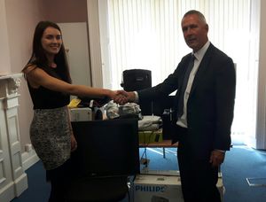 Jade Secker, of The Haven, and Rick Ward, of the National Crime Agency