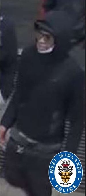 This image has been released of a man West Midlands Police want to speak to. Photo: West Midlands Police