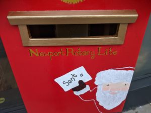 Supporting image for story: Santa hard at work replying to Newport children's letters