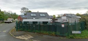 The Gypsy/Traveller site at Leighton Arches in Welshpool. From Google Streetview