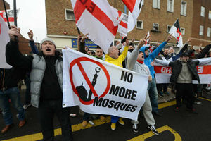 EDL protesters in Dudley earlier this year