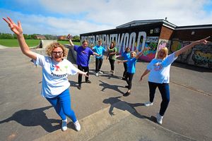 Fun Club Hub managers (Kerry McCabe-Crowley, and Liz Bacon with group members (left-right) Josh Allan, 18, Ted Turner, 16, Chloe-Ann Chapman, 14, Cerys Evans, 12, and CJ Chapman, 11, at Burntwood Youth and Community Centre