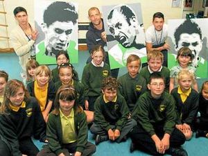 Supporting image for story: Treat for Oswestry pupils – and TNS players