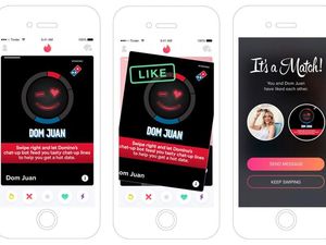 Supporting image for story: Domino’s will use a chatbot to feed Tinder users with cheesy chat-up lines this Valentine’s Day