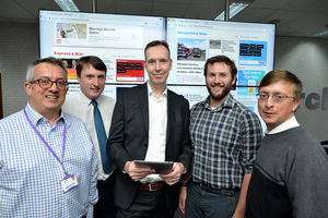 MNA Digital Commercial Director Will Beavis, Head of Digital Editorial Mike Woods, Managing Director Andy Hill  with the Washington Post's Matt Nelson and Ian Baker.