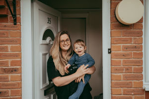 Viola Jackson with her son Arnold